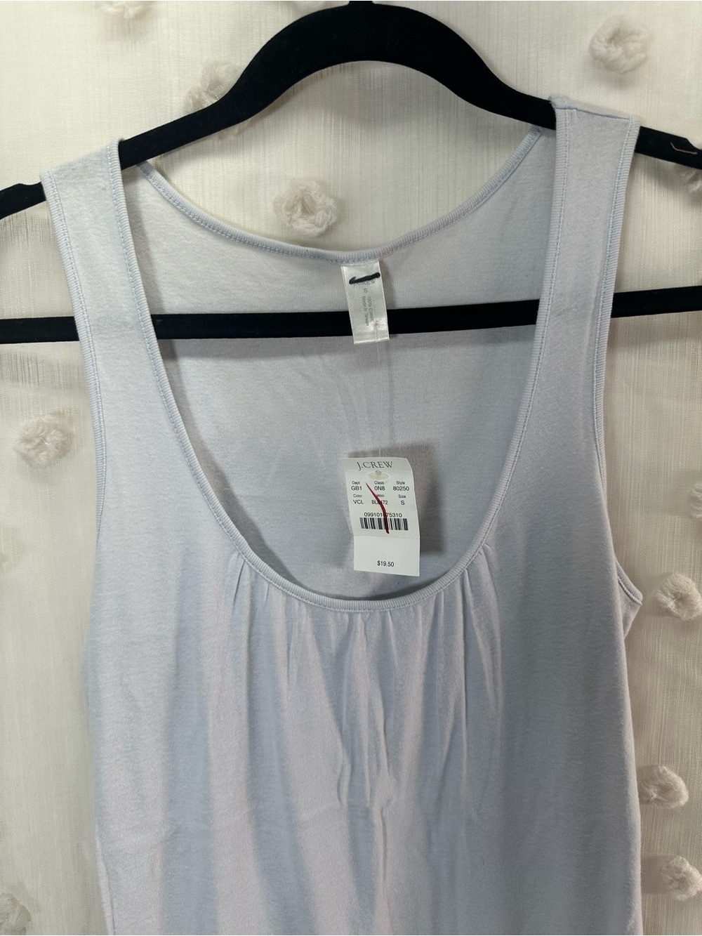 NWT J. Crew Women’s Pale Lavender Scoop Neck Tank Size Small - Picture 2 of 5